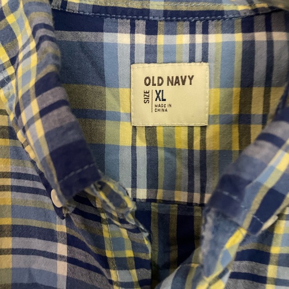 Old Navy Button Up Shirt Size XL Blue C4 - Picture 2 of 2